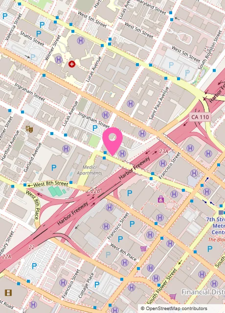 Map showing the Lanyard Makers US office in Los Angeles
